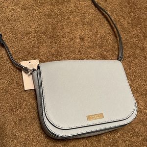 NWT Kate Spade Large Carsen cross body bag in blue dawn!
